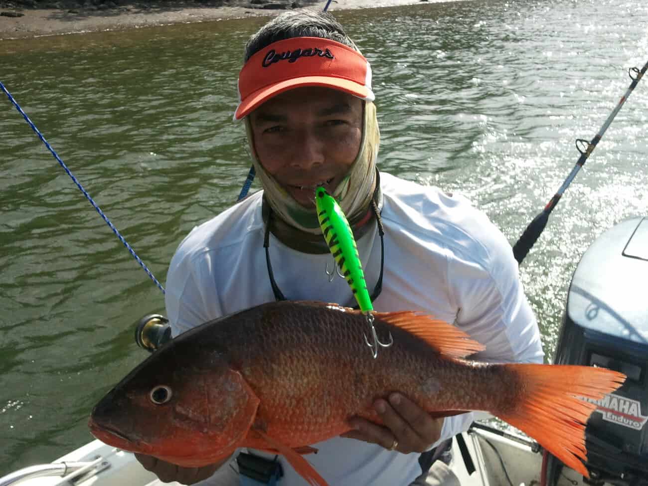 Pesca con carnada viva cerca de Punta Mariato, Panamá
