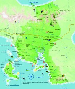 Mapa Turistico de Veraguas, Panamá