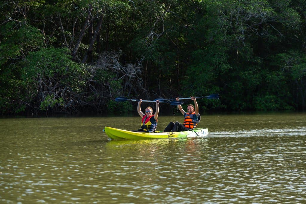 Kayaks in the mangroves near Puerto Mutis, Panama