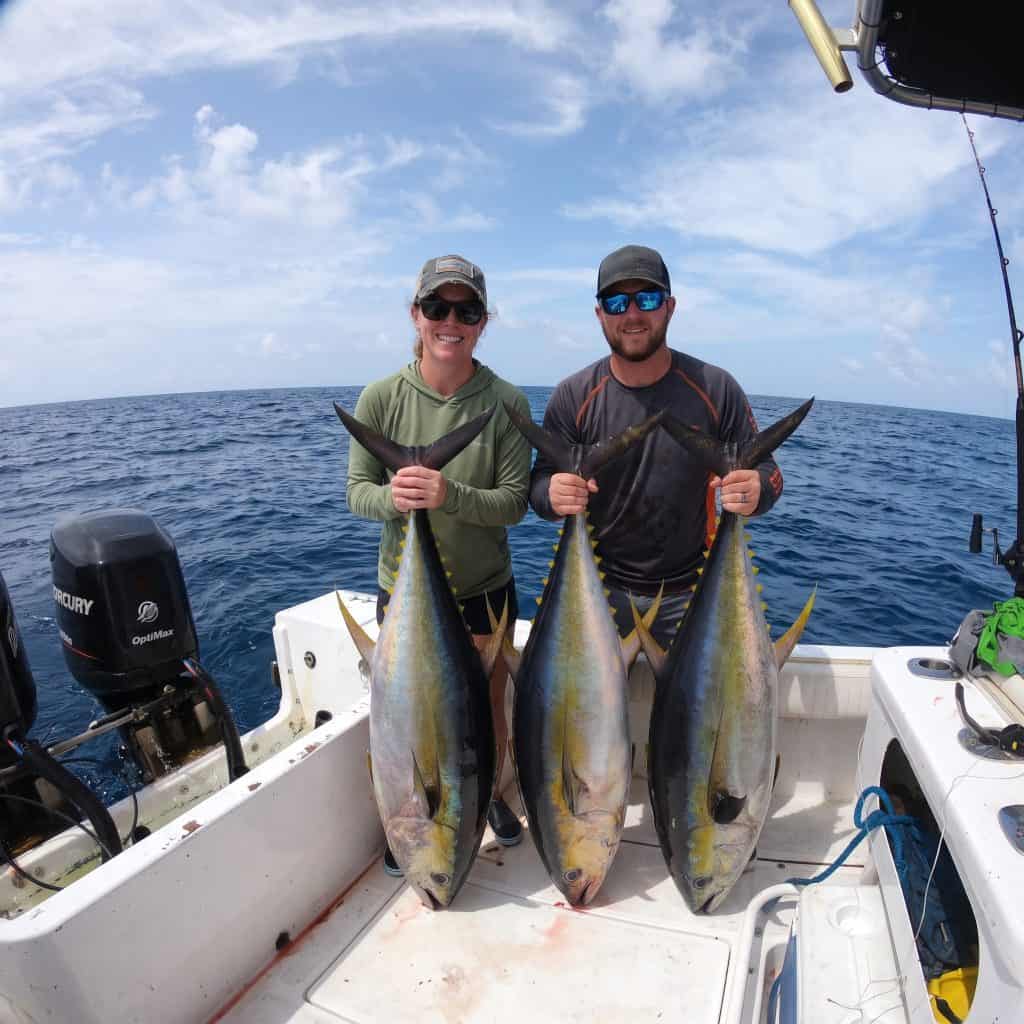 Yellowfin tuna caught off Pedasi, Panama’s Tuna Coast