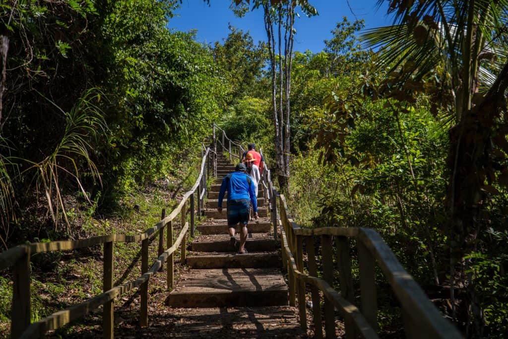 Sendero Mirador Cocos en Playa Gambute, Centro de Visitantes de Coiba y Estación de Guardaparques