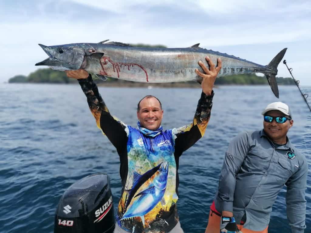 Wahoo caught on a fishing trip in Coiba, Panama