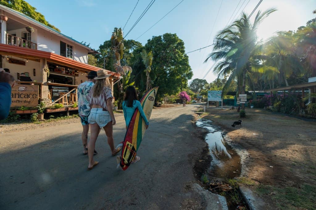 Walking through the streets of Santa Catalina, Panama